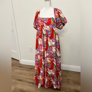 Multi colored maxi dress